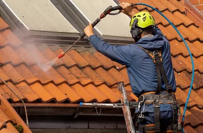 Démoussage et hydrofuge de toiture à Gimont